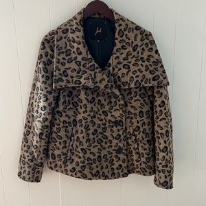 Leopard print coat